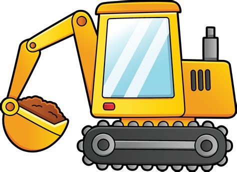 yellow excavator clip art